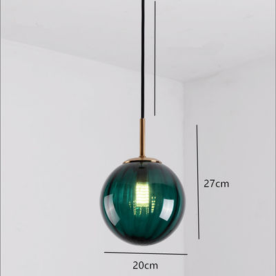 Dinning部屋のための多彩な現代ガラス地球の吊り下げ式ライト